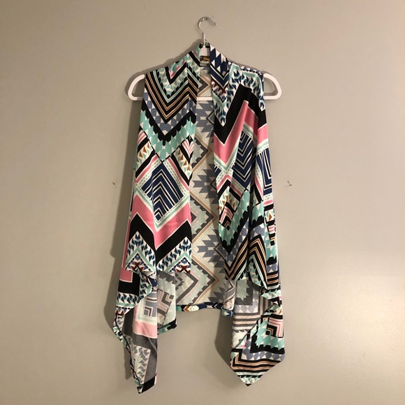Wrangler Aztec Design Cardigan/Vest - Picture 12 of 12